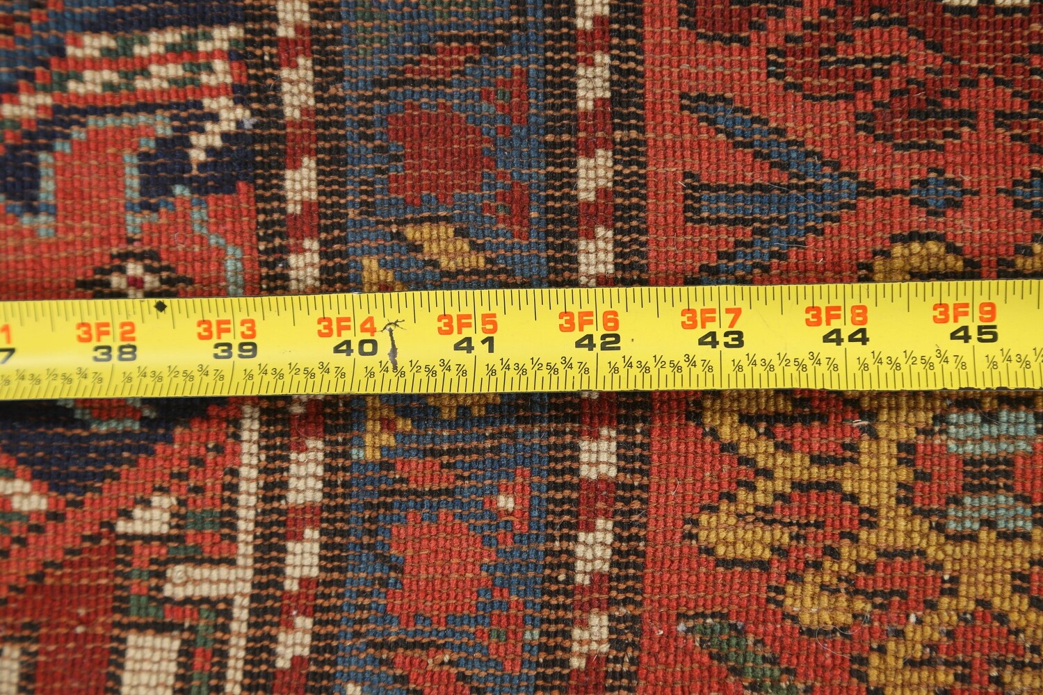 Antique Vegetable Dye Kazak Oriental Area Rug 4x8