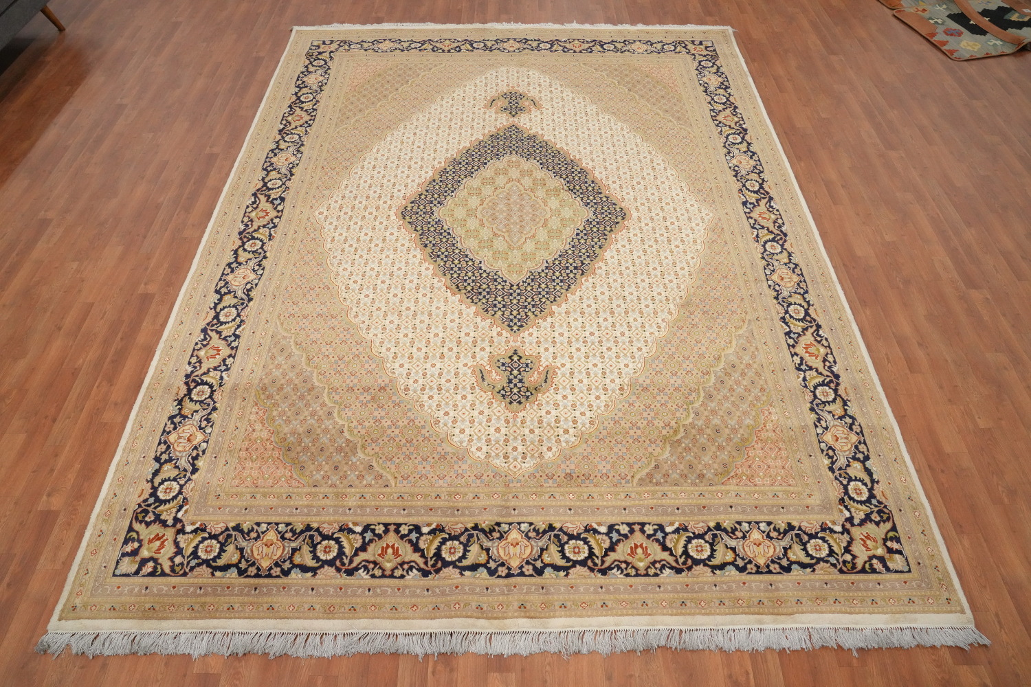 Vegetable Dye Tabriz Mahi Oriental Area Rug 9x12