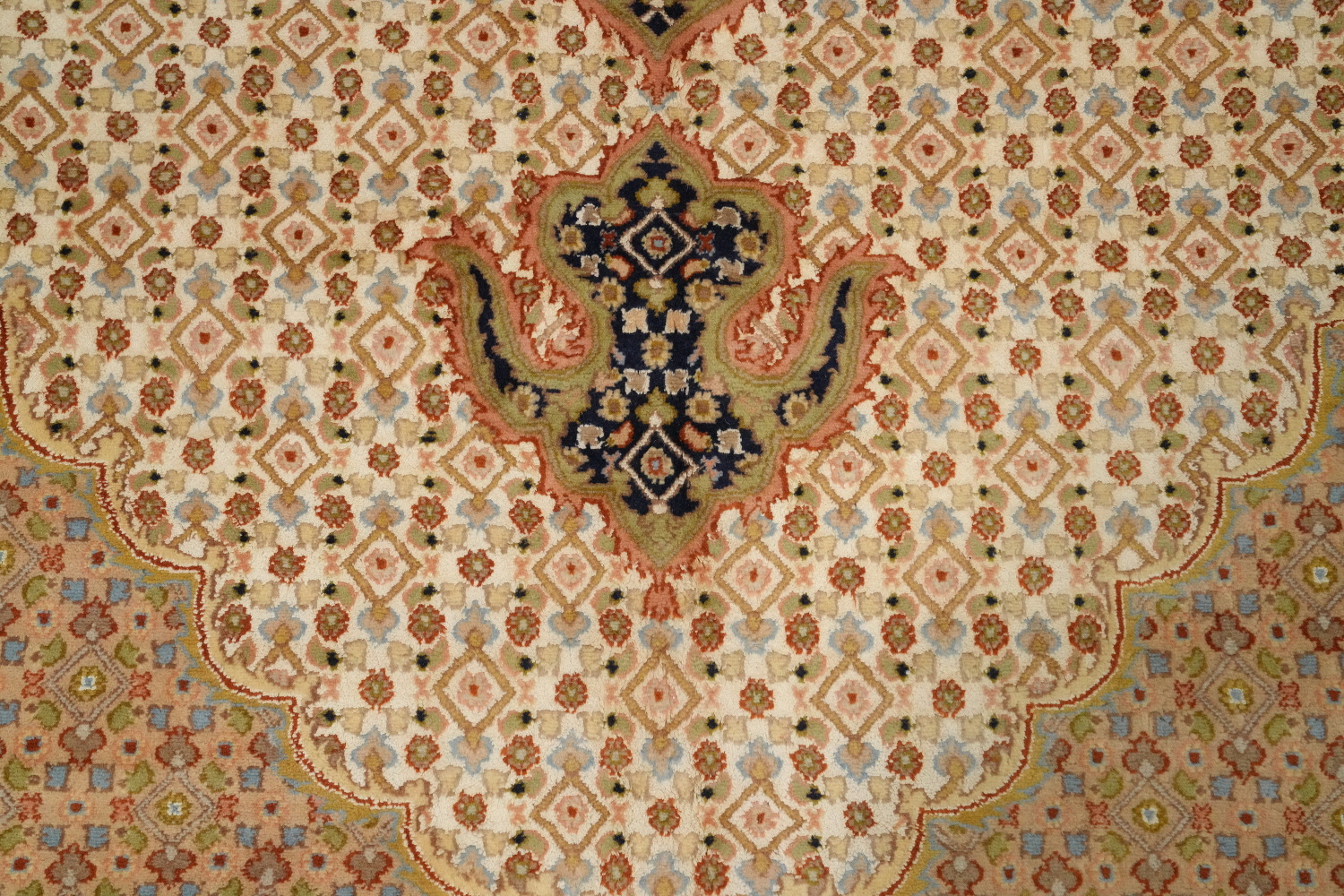 Vegetable Dye Tabriz Mahi Oriental Area Rug 9x12
