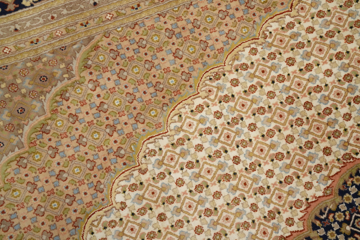 Vegetable Dye Tabriz Mahi Oriental Area Rug 9x12