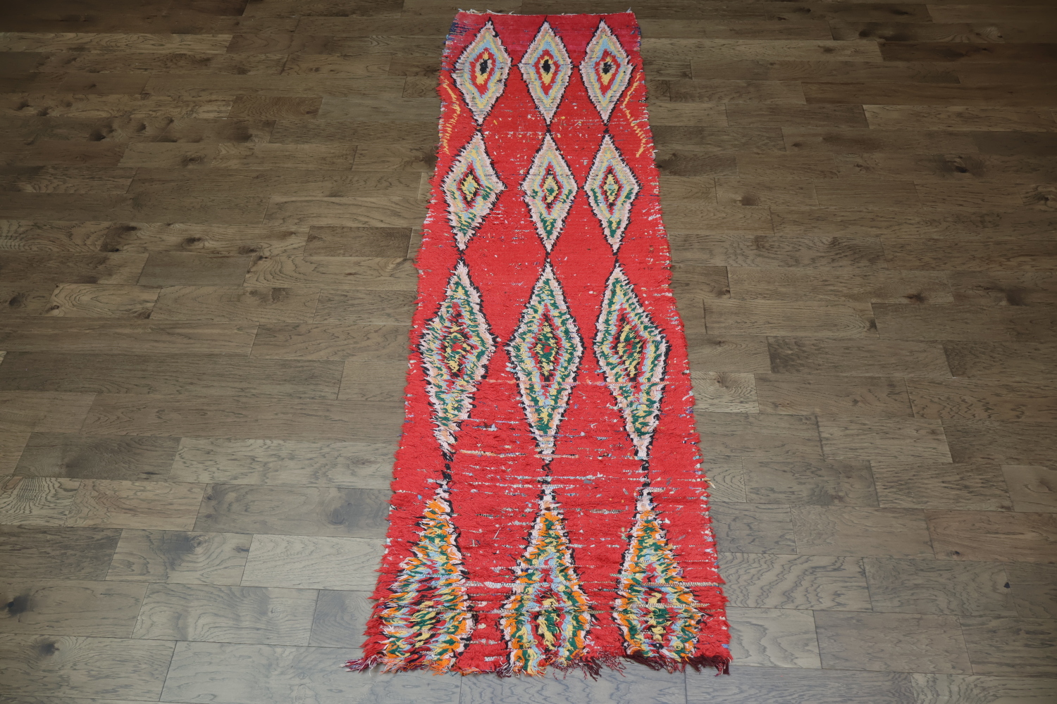 Handmade Moroccan Runner Rug 3x11