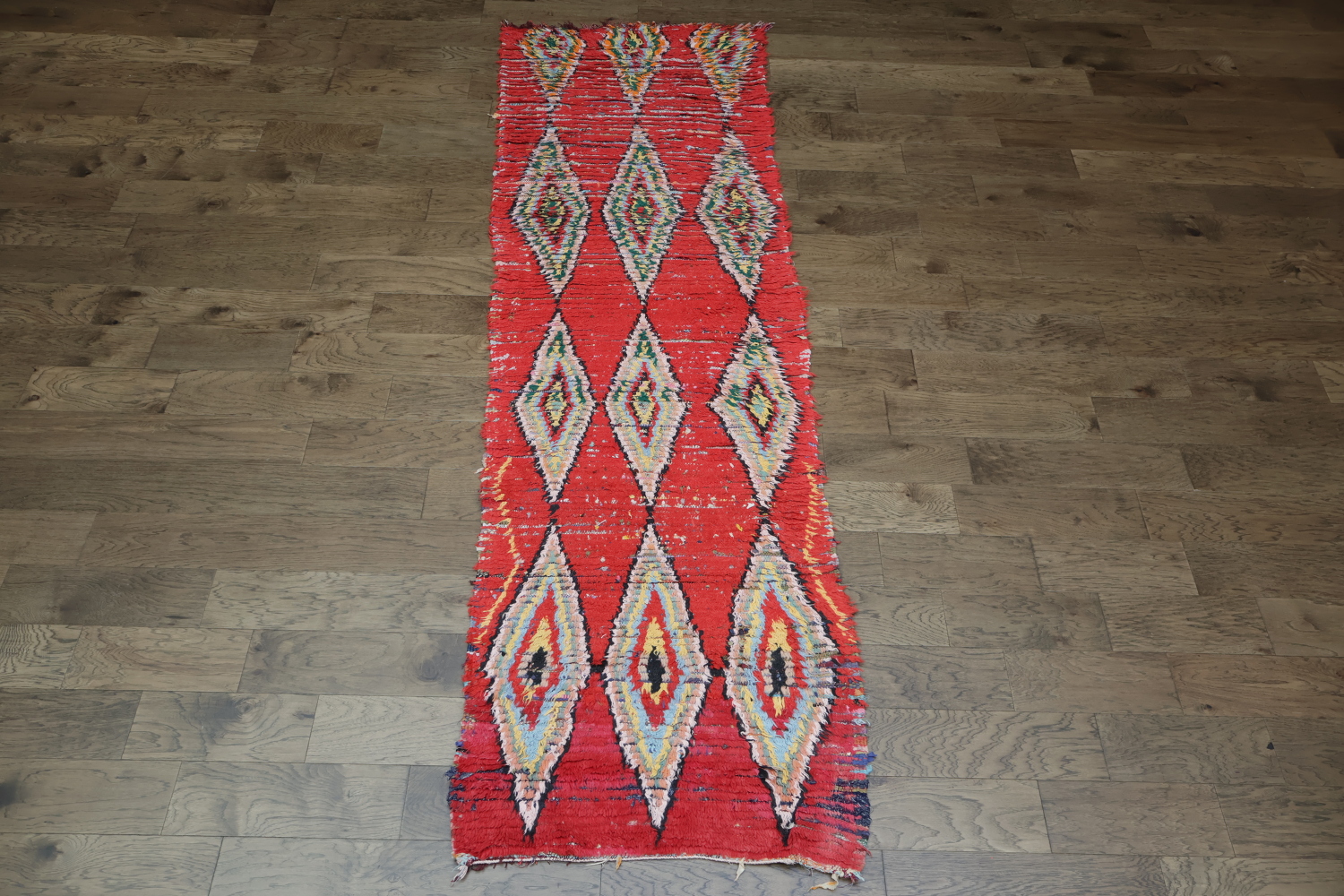 Handmade Moroccan Runner Rug 3x11