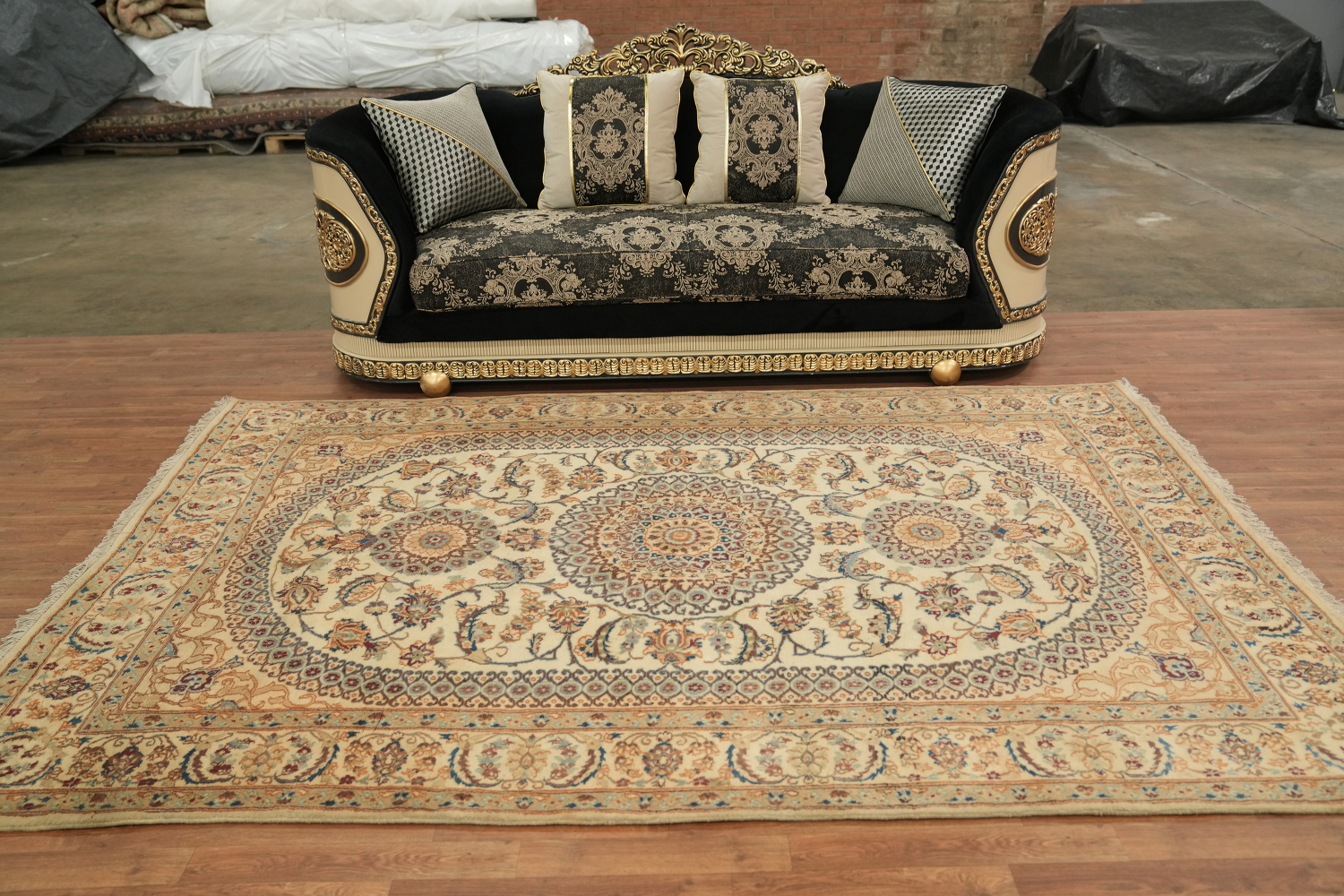 Vegetable Dye Kashmar Persian Area Rug 6x10