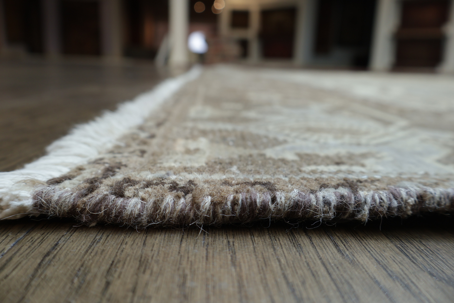 Vintage Geometric Muted Heriz Persian Area Rug 8x11