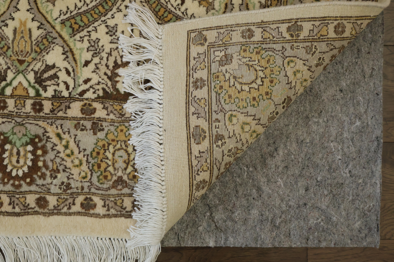 Vegetable Dye Aubusson Handmade Wool Rug 4x6