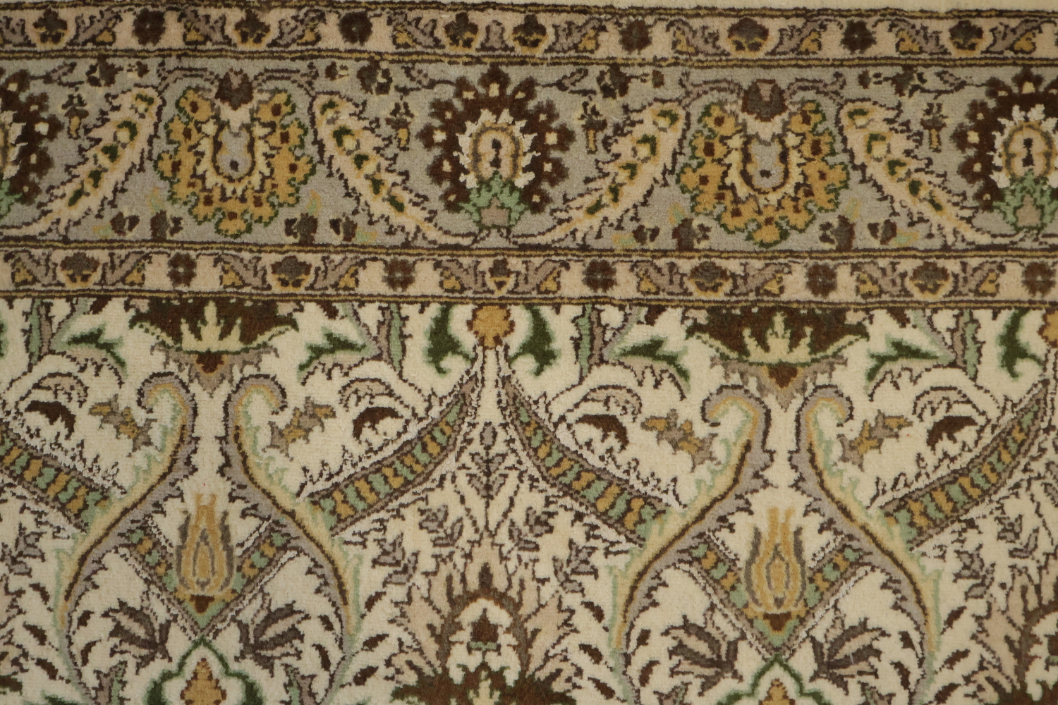 Vegetable Dye Aubusson Handmade Wool Rug 4x6