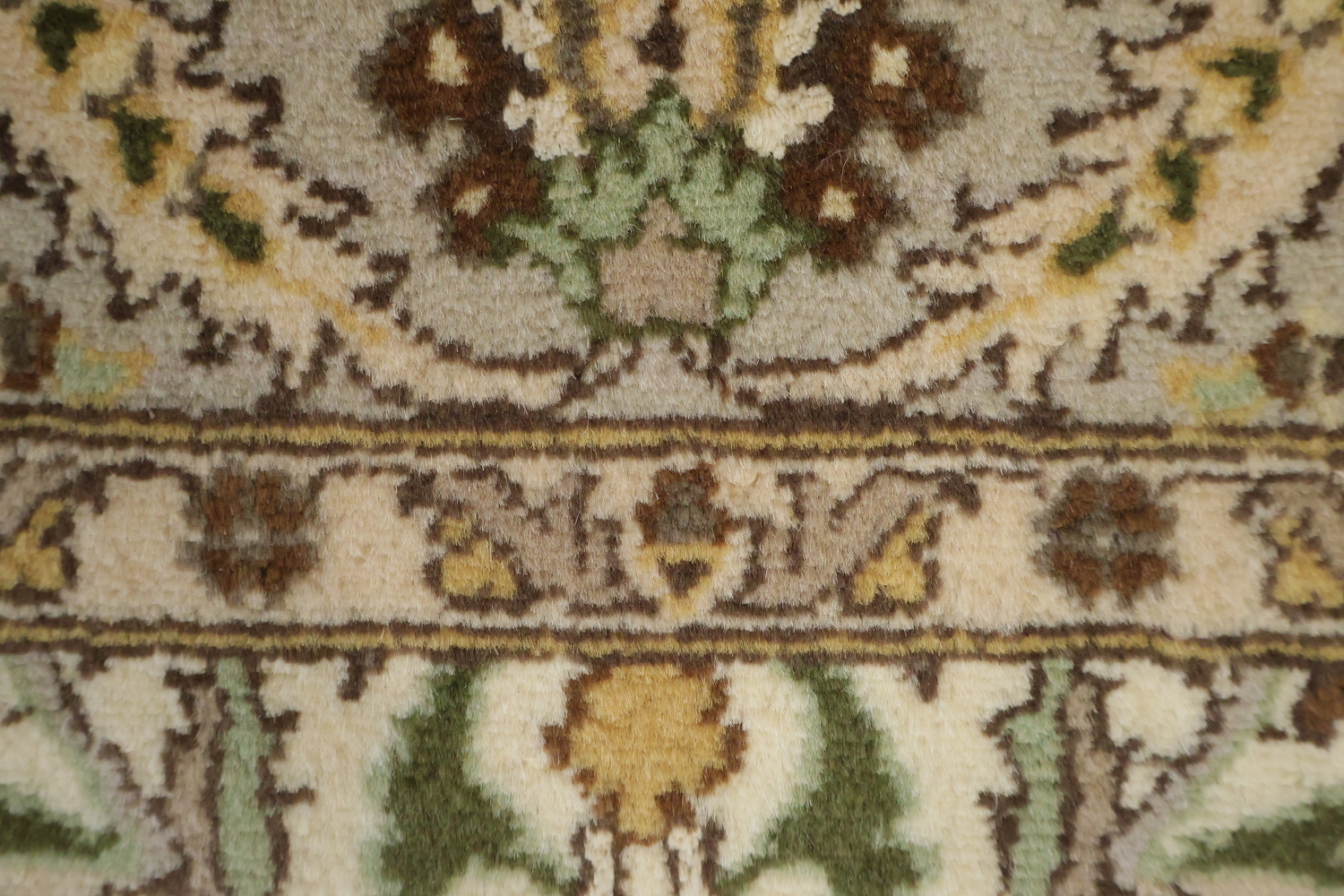 Vegetable Dye Aubusson Handmade Wool Rug 4x6