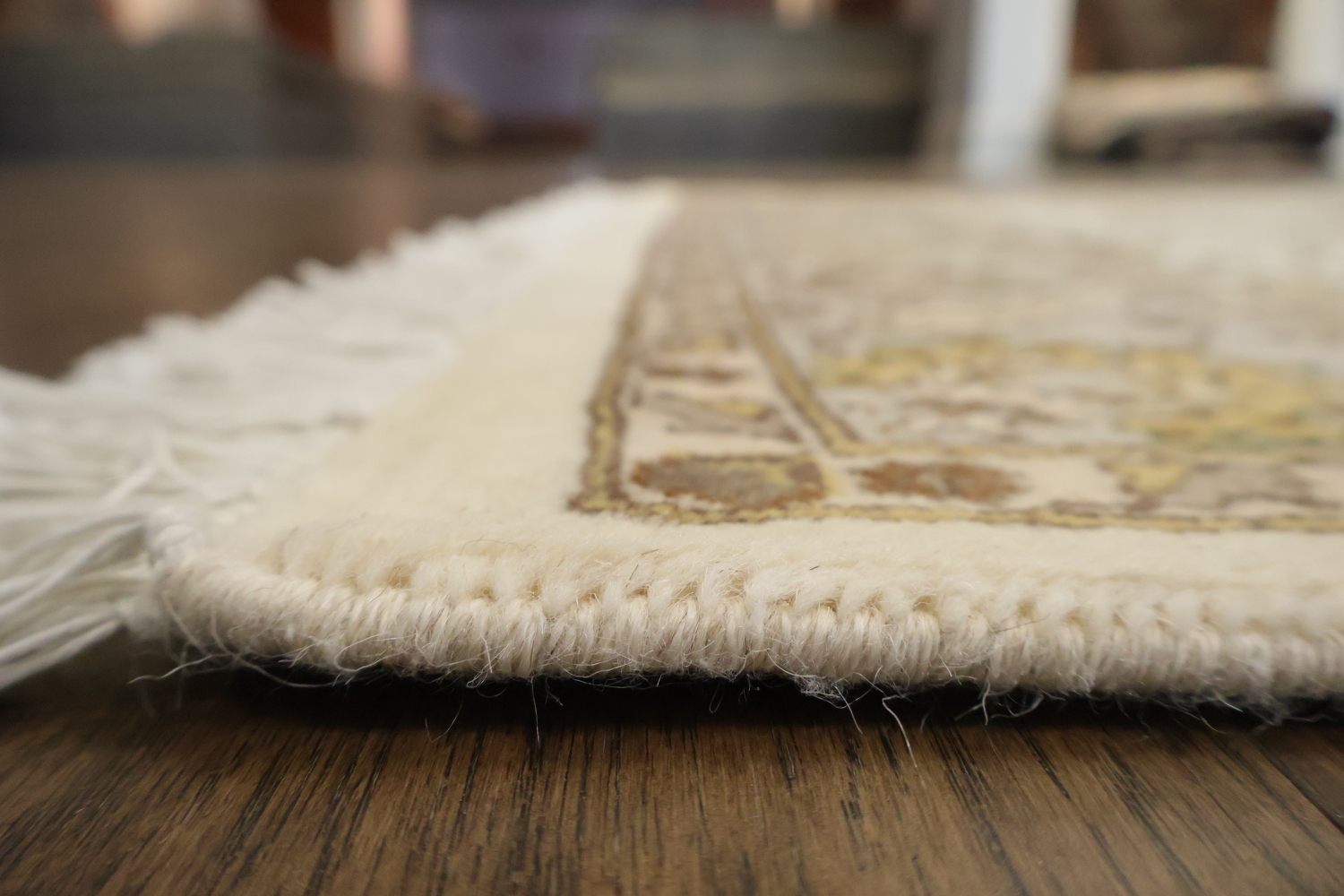 Vegetable Dye Aubusson Handmade Wool Rug 4x6