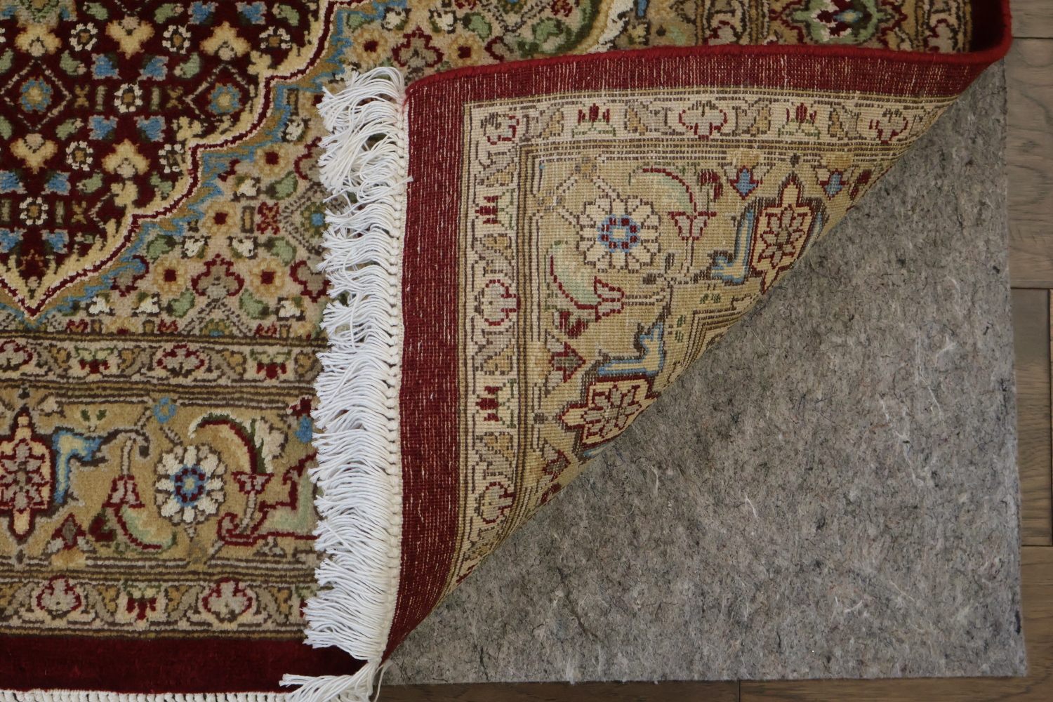 Vegetable Dye Tabriz Mahi Handmade Rug 4x6