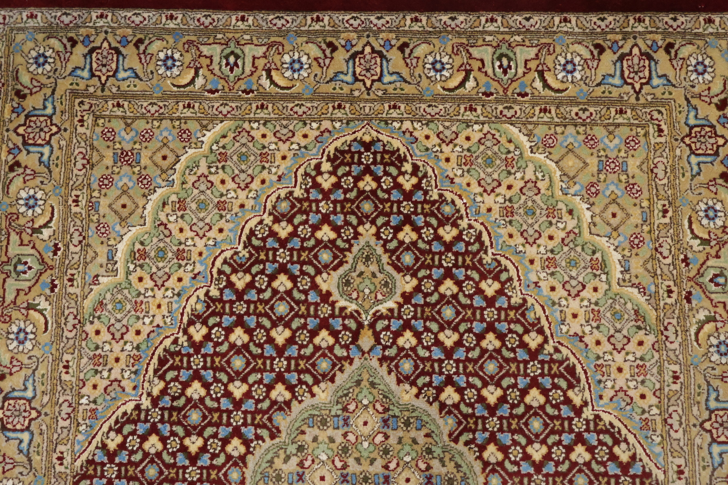 Vegetable Dye Tabriz Mahi Handmade Rug 4x6