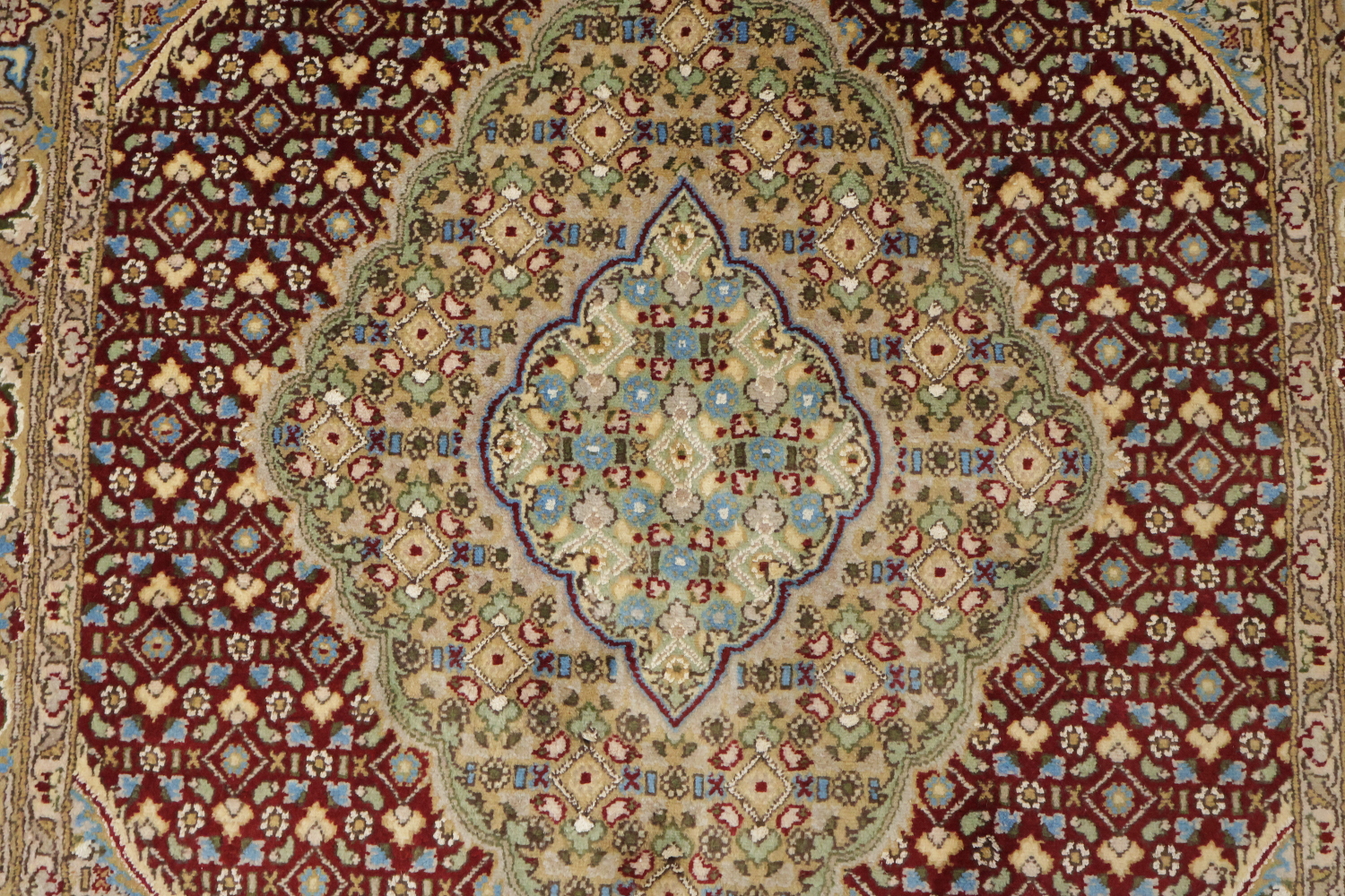 Vegetable Dye Tabriz Mahi Handmade Rug 4x6