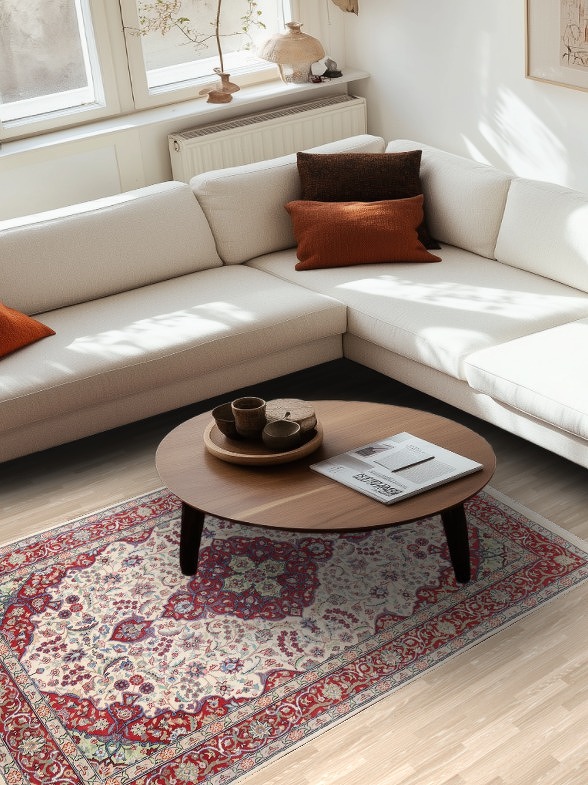 Vegetable Dye Aubusson Oriental Area Rug 5x7