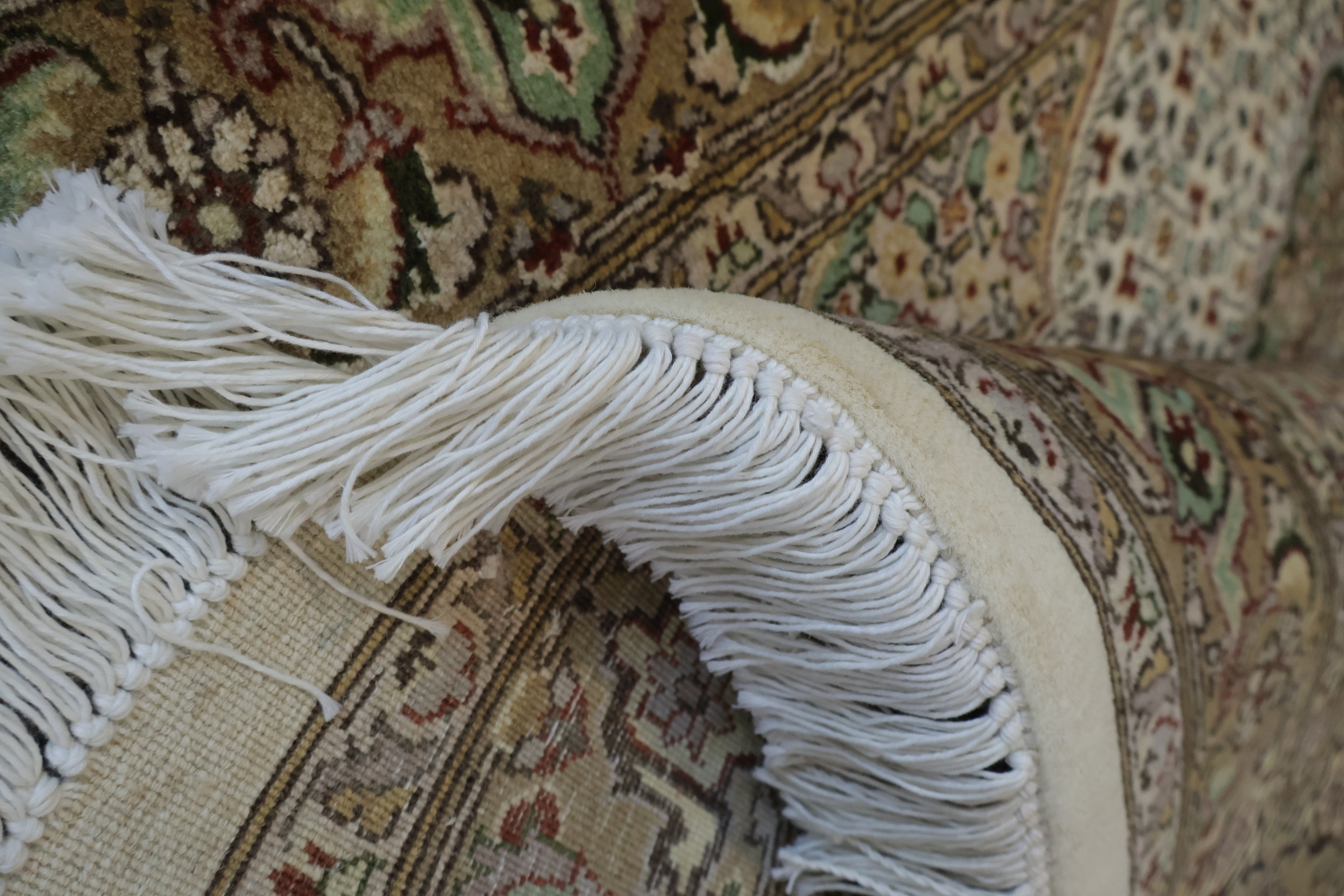Vegetable Dye Tabriz Mahi Wool Rug 4x6