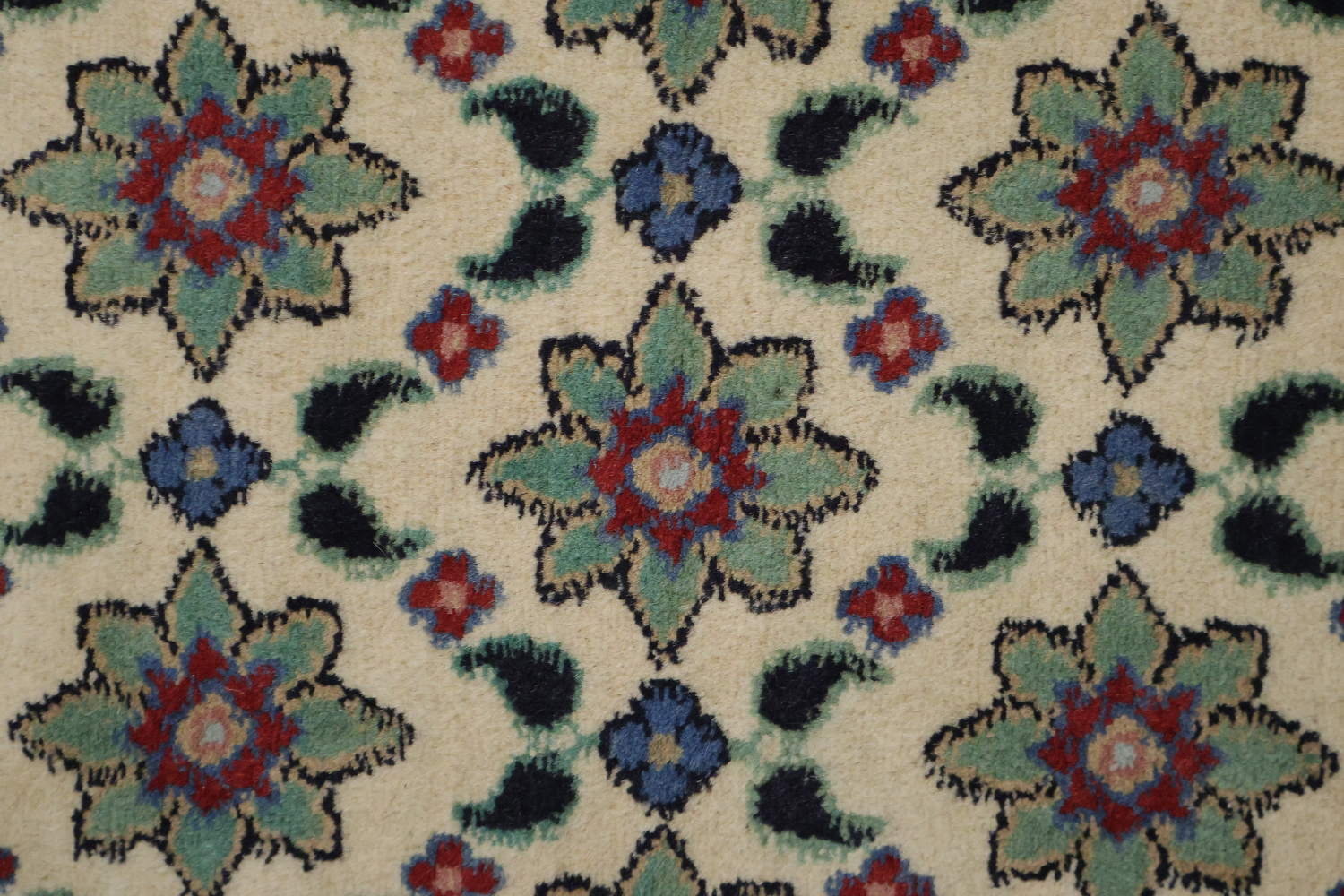 Vegetable Dye Aubusson Wool Area Rug 4x6