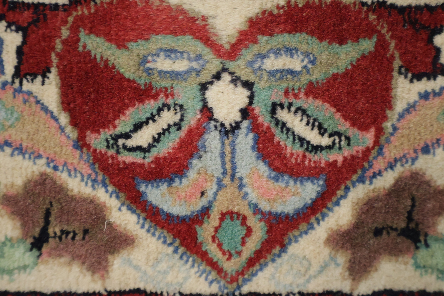 Vegetable Dye Aubusson Wool Area Rug 4x6
