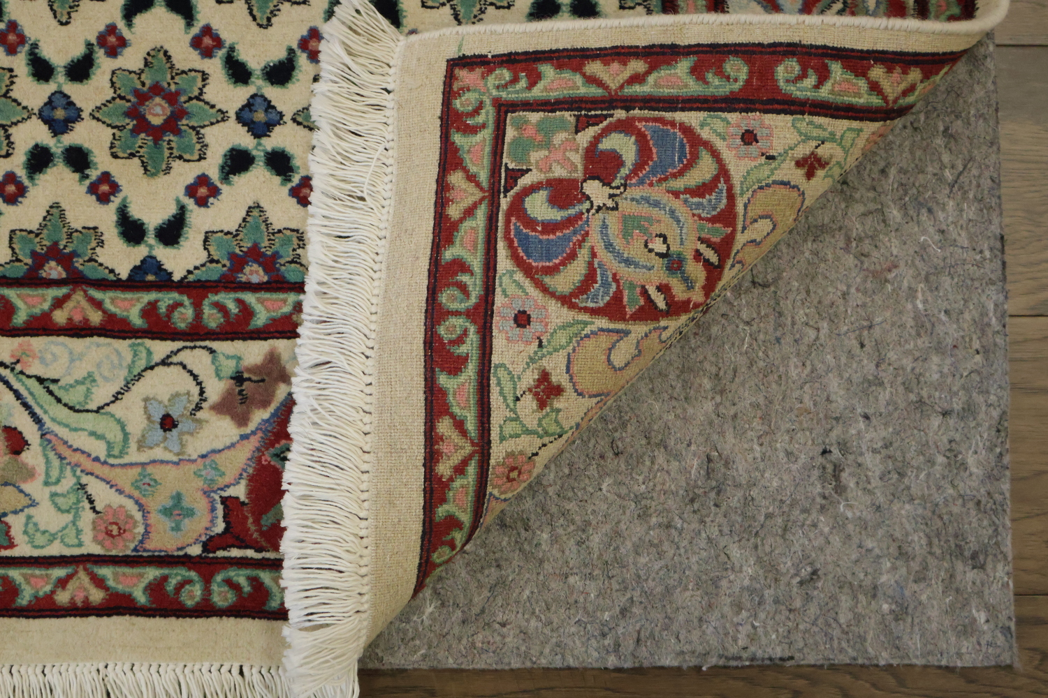 Vegetable Dye Aubusson Wool Area Rug 4x6