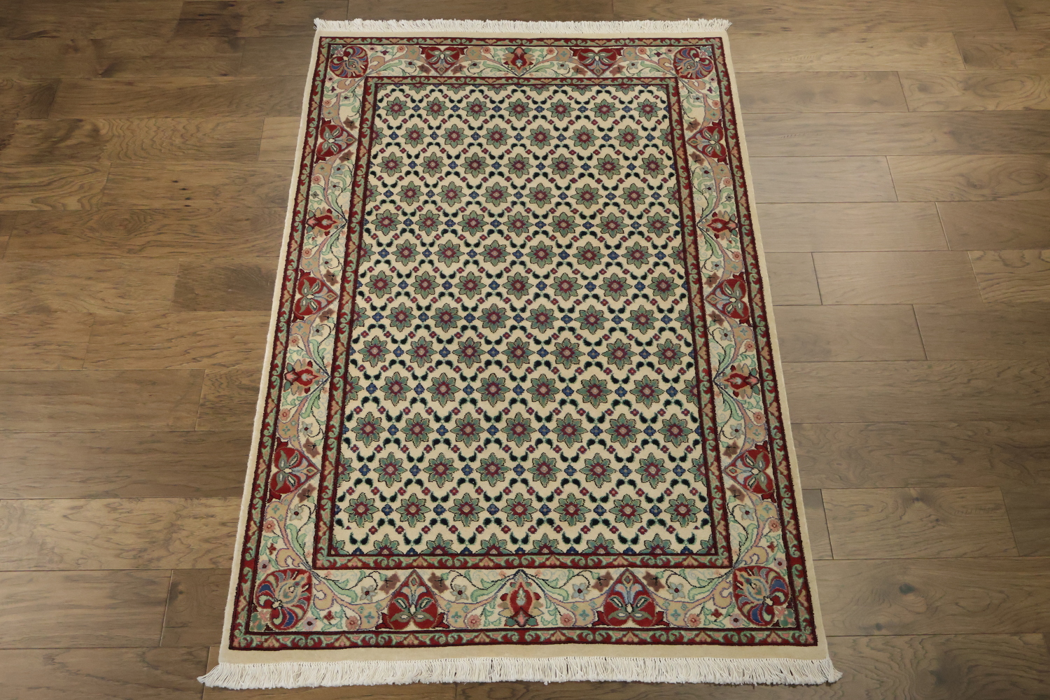 Vegetable Dye Aubusson Wool Area Rug 4x6