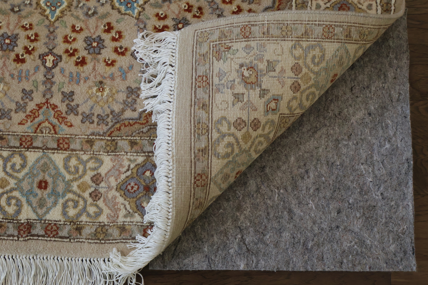 Vegetable Dye Wool/ Silk Tabriz Handmade Rug 4x6