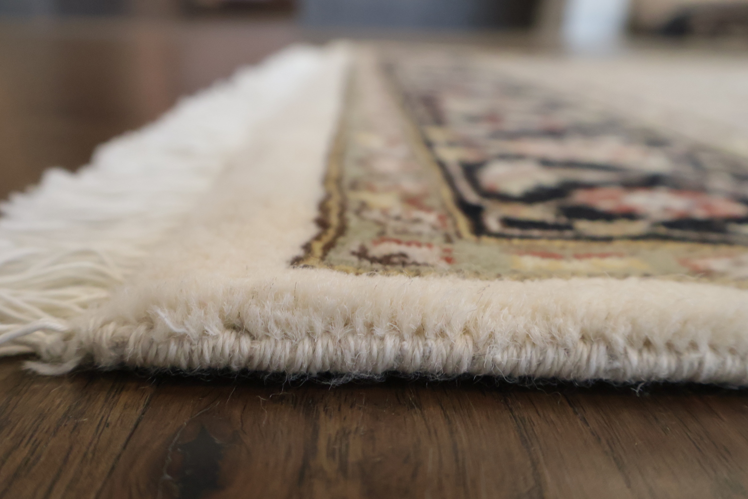 Vegetable Dye Tabriz Mahi Wool Rug 4x6
