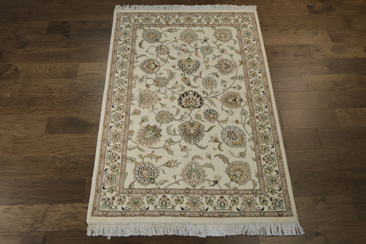 Vegetable Dye Tabriz Handmade Wool Rug 4x6