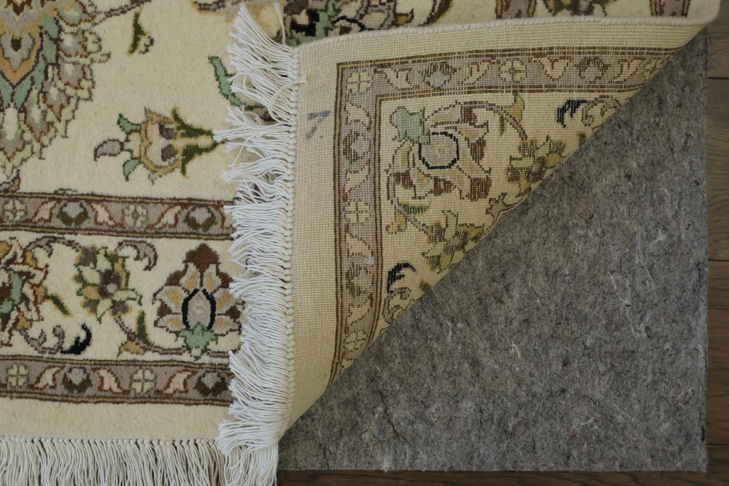 Vegetable Dye Tabriz Handmade Wool Rug 4x6