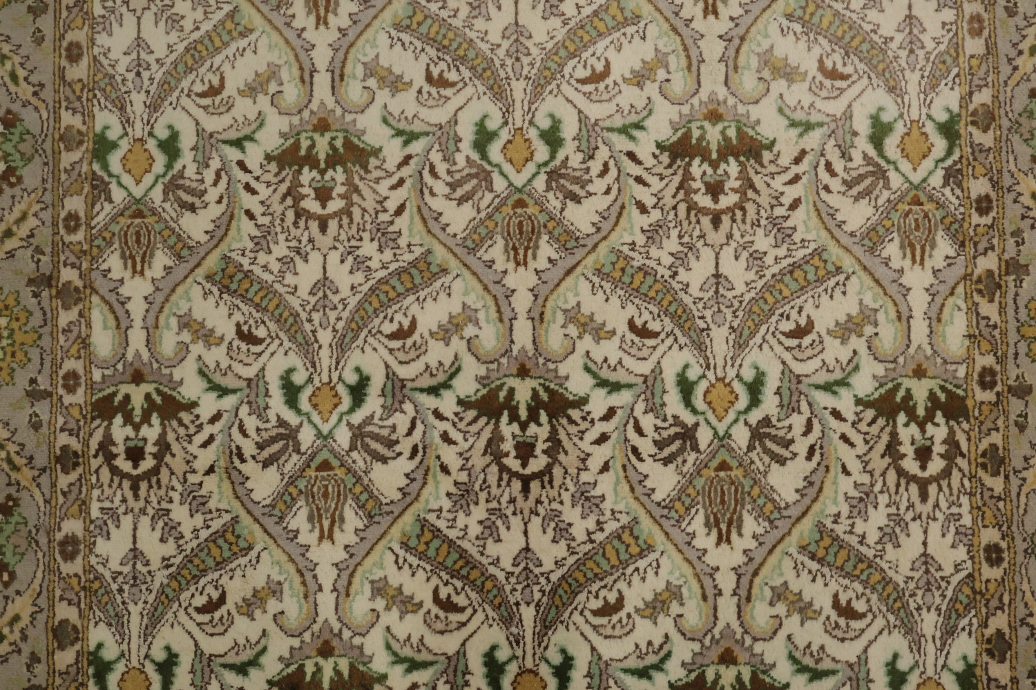 Vegetable Dye Aubusson Handmade Wool Rug 4x6