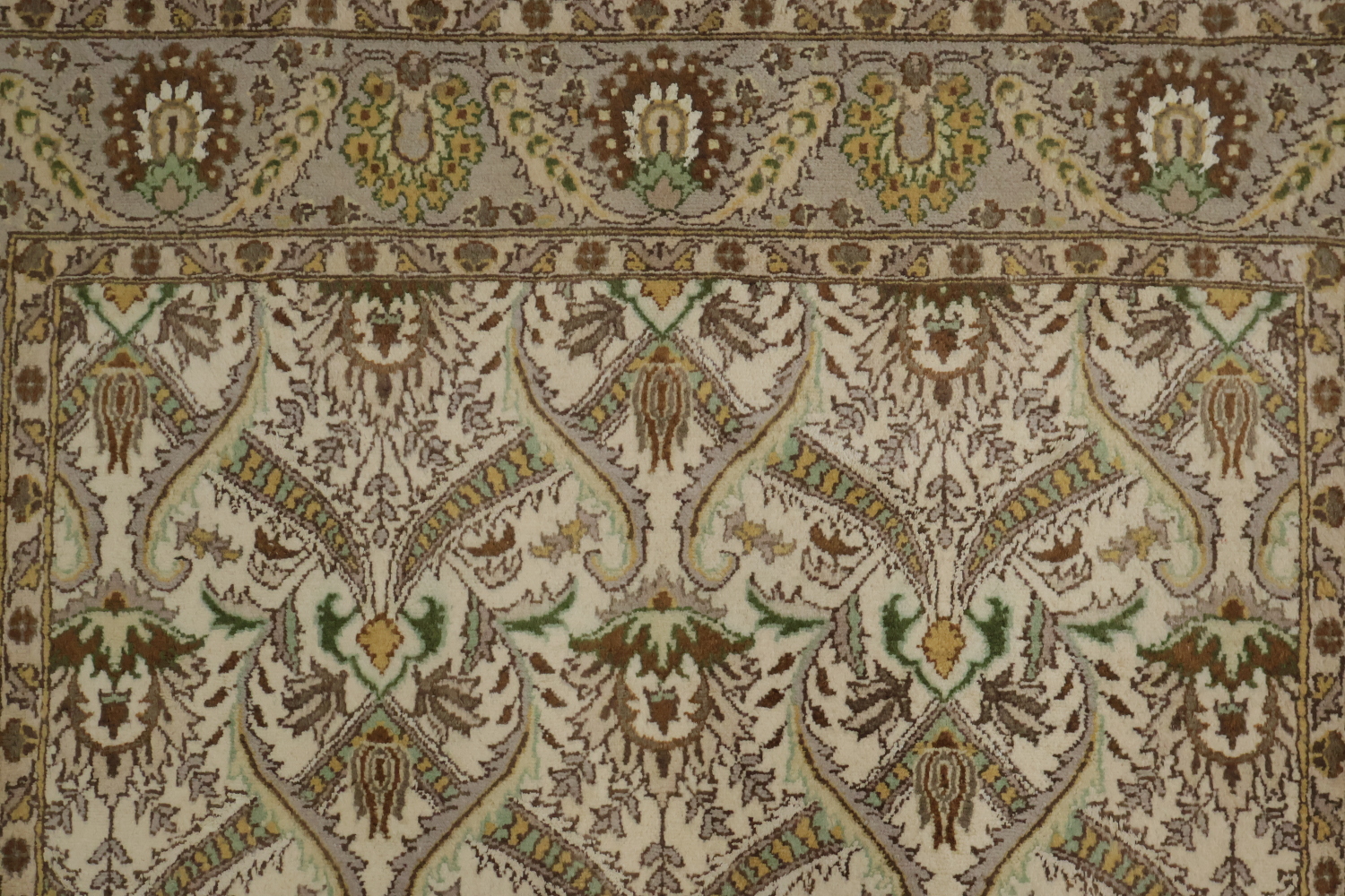 Vegetable Dye Aubusson Handmade Wool Rug 4x6