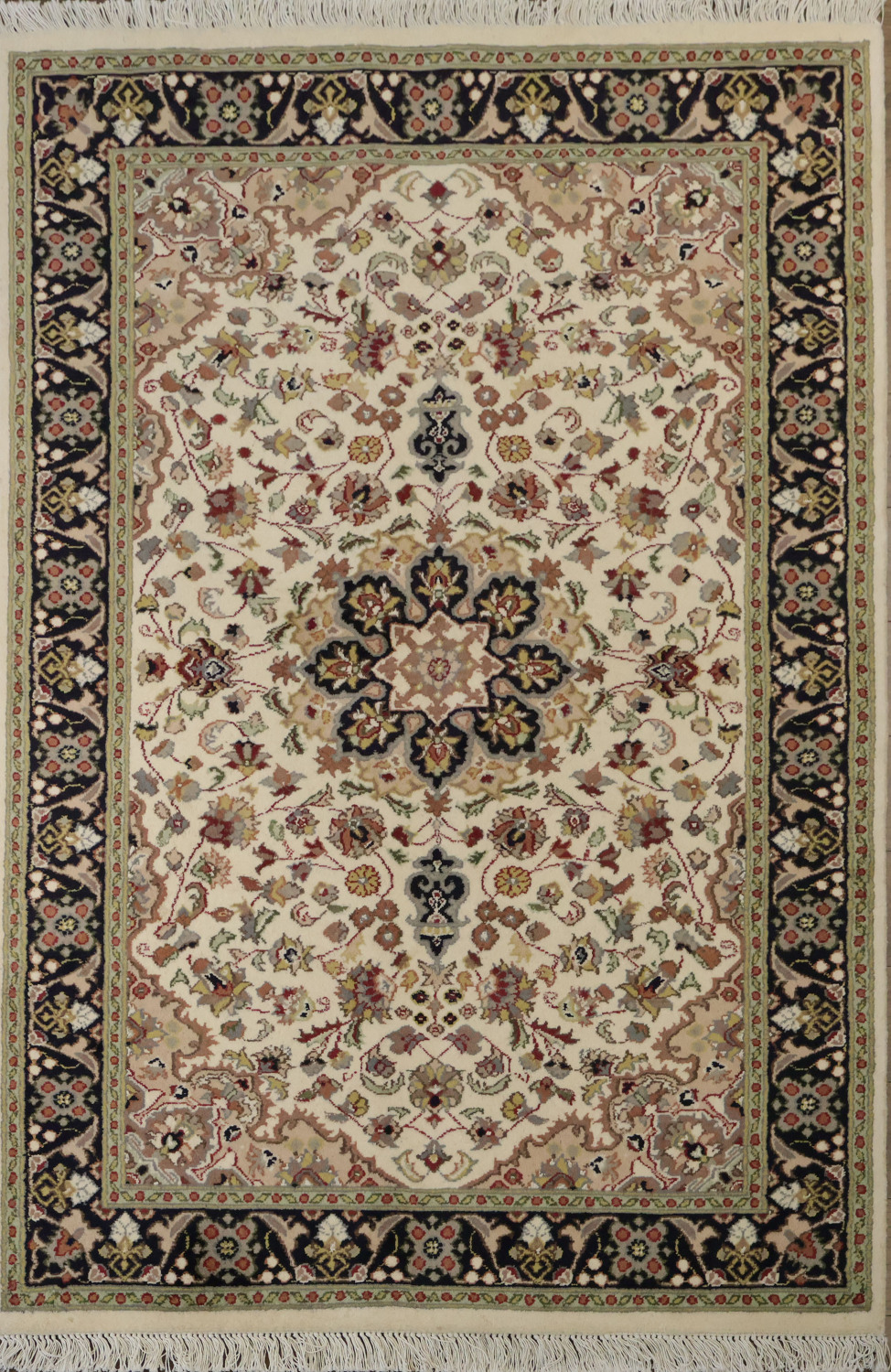 Vegetable Dye Handmade Tabriz Wool Rug 4x6