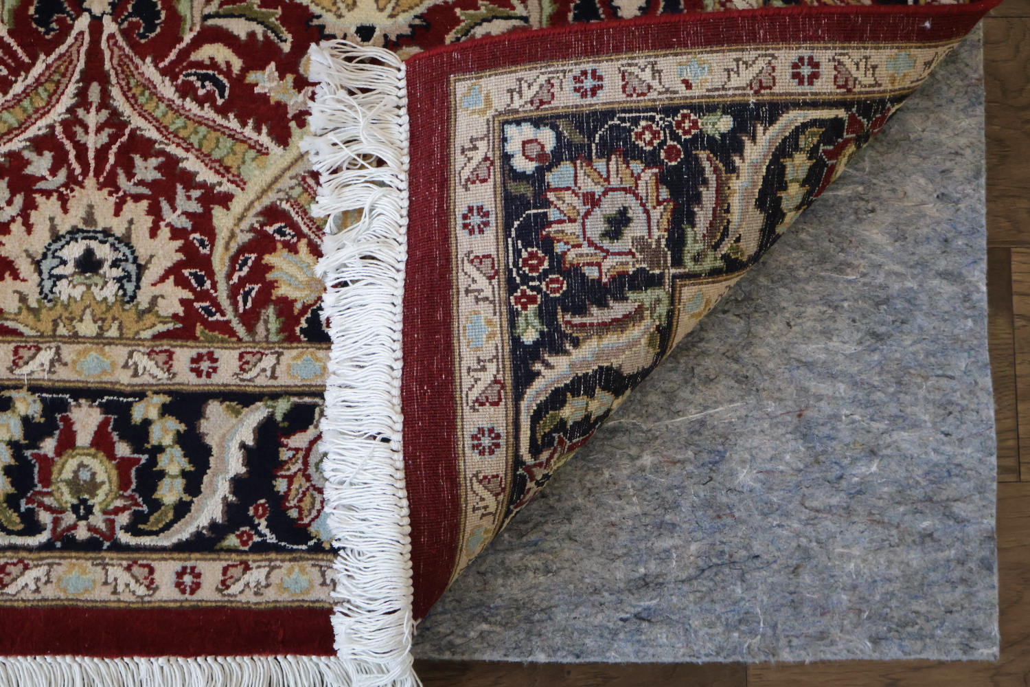 Vegetable Dye Wool/ Silk Aubusson Handmade Wool Rug 4x6