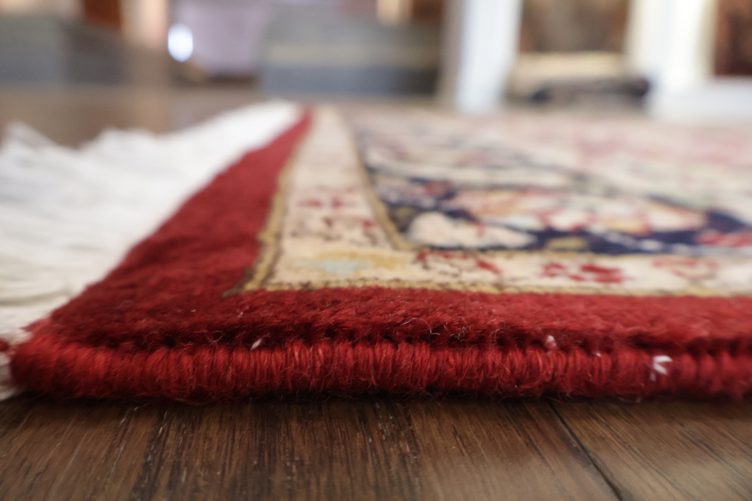 Vegetable Dye Wool/ Silk Aubusson Handmade Wool Rug 4x6