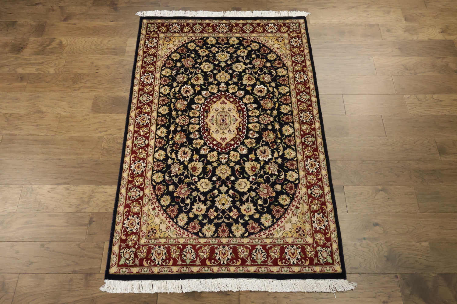 Vegetable Dye Aubusson Wool Rug 4x6