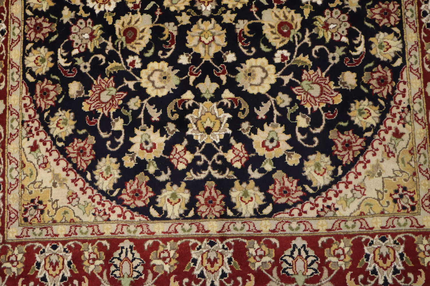Vegetable Dye Aubusson Wool Rug 4x6