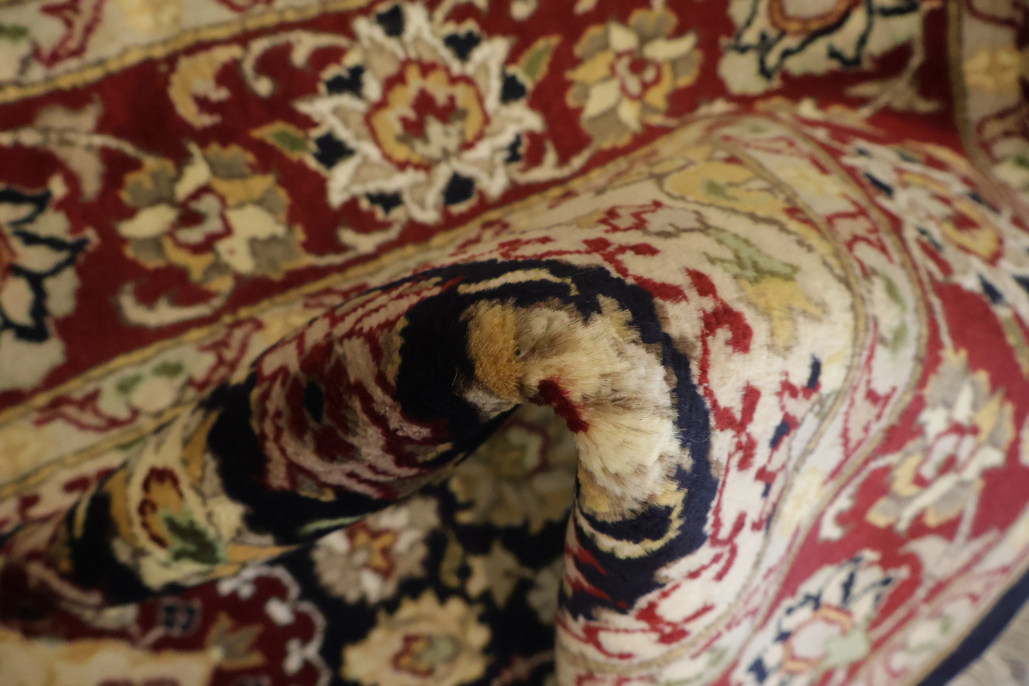 Vegetable Dye Aubusson Wool Rug 4x6