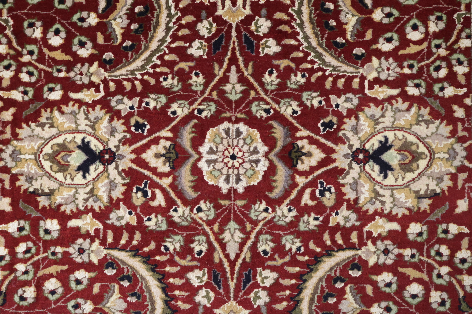 Vegetable Dye Aubusson Hand-Knotted Wool Rug 4x6