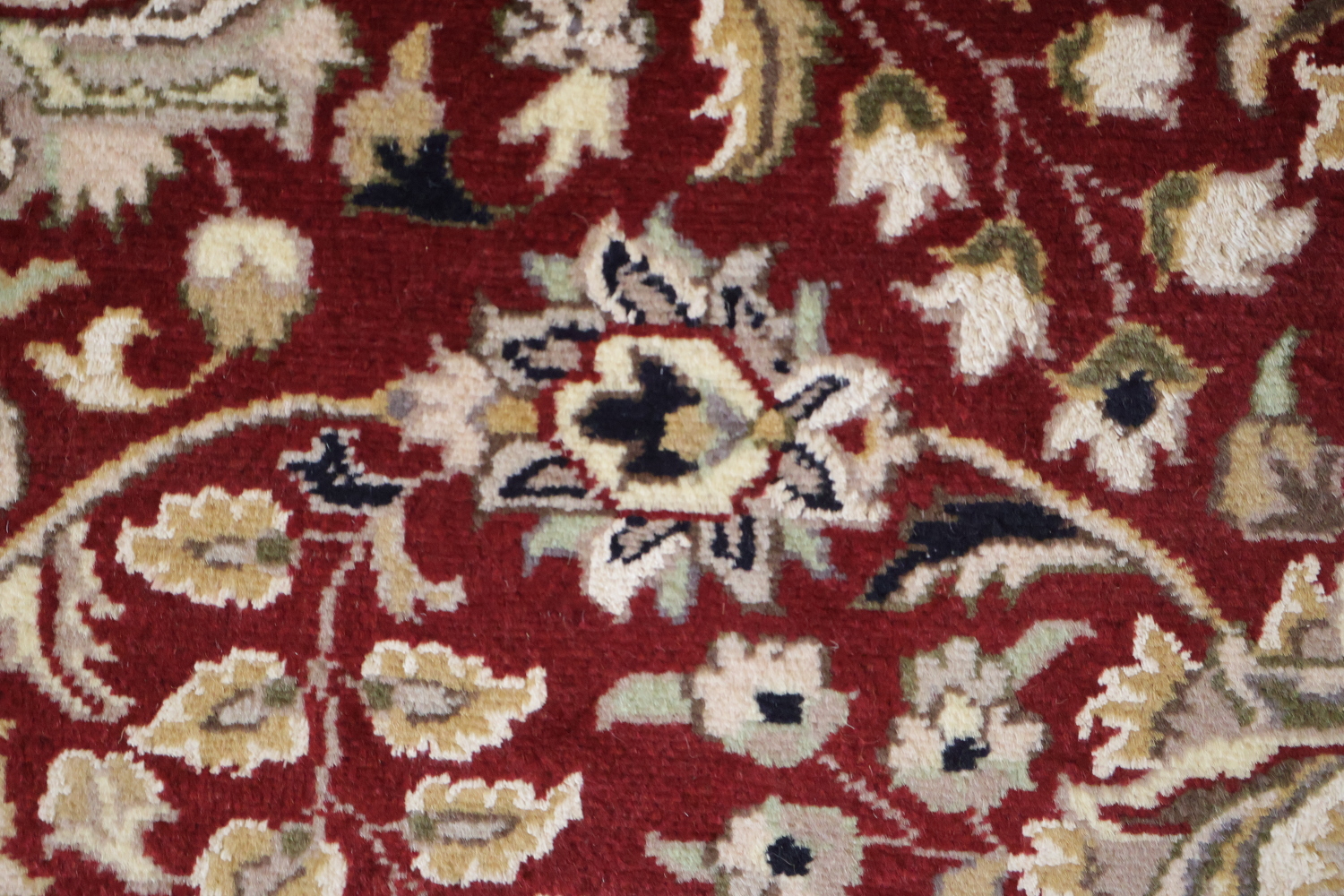 Vegetable Dye Aubusson Hand-Knotted Wool Rug 4x6