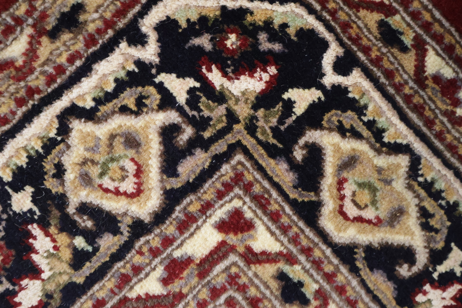 Vegetable Dye Aubusson Hand-Knotted Wool Rug 4x6