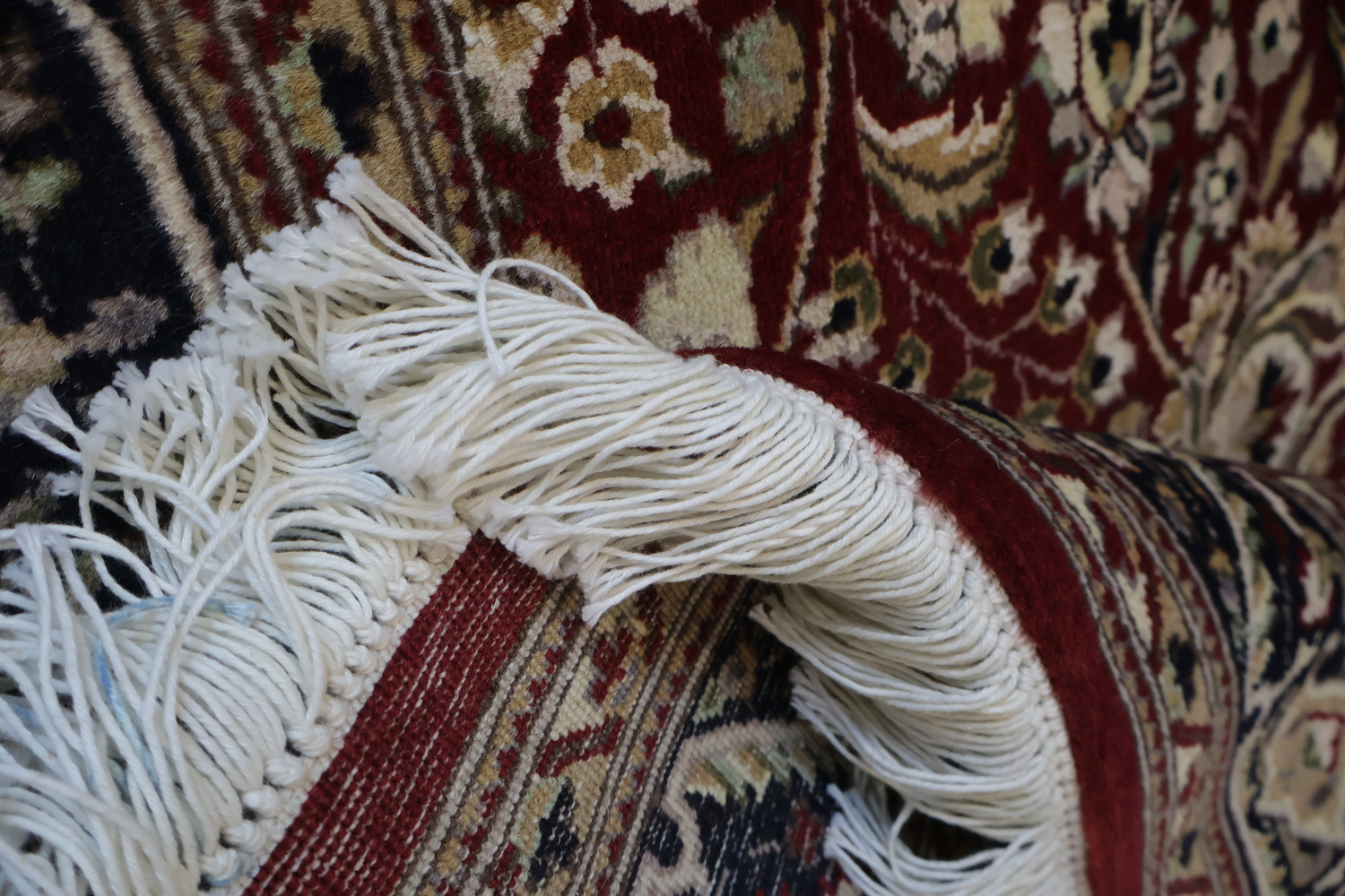 Vegetable Dye Aubusson Hand-Knotted Wool Rug 4x6