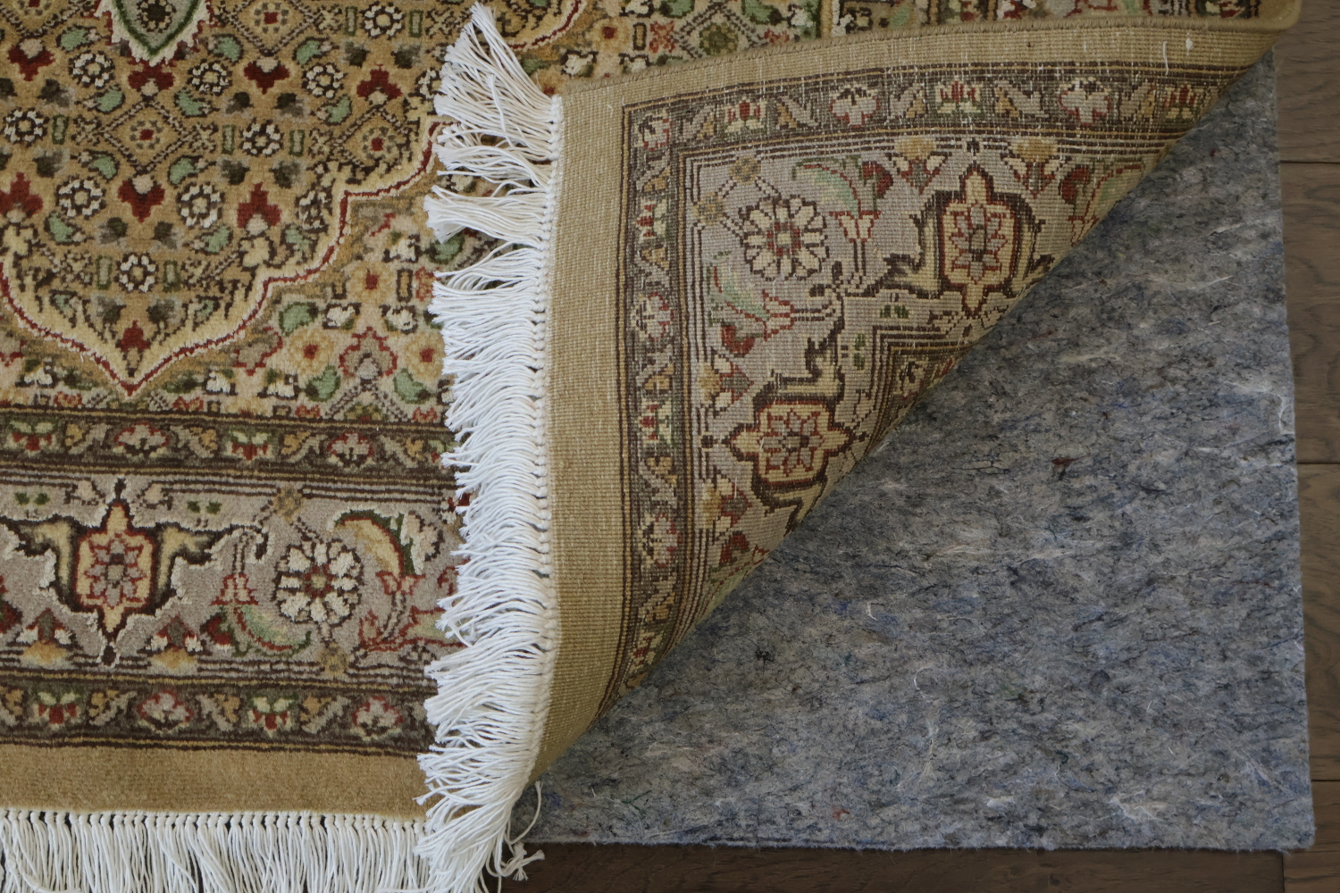 Vegetable Dye Tabriz Mahi Handmade Area Rug 4x6