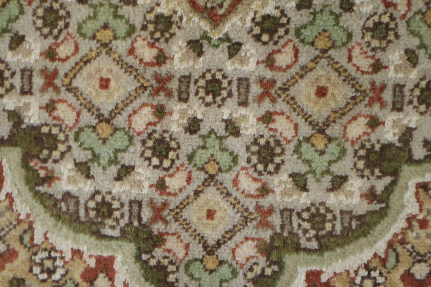 Vegetable Dye Tabriz Mahi Handmade Area Rug 4x6