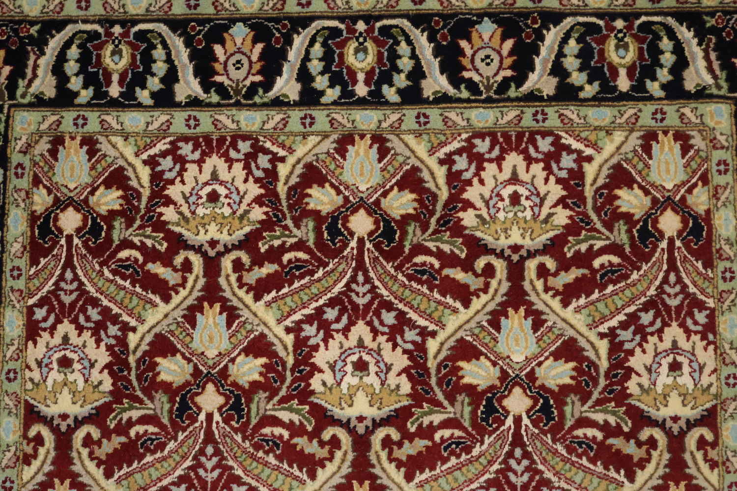Vegetable Dye Aubusson Handmade Wool Rug 4x6