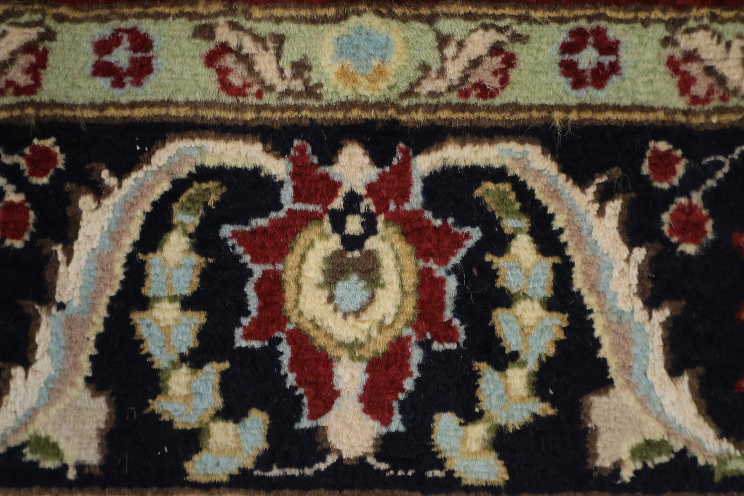Vegetable Dye Aubusson Handmade Wool Rug 4x6
