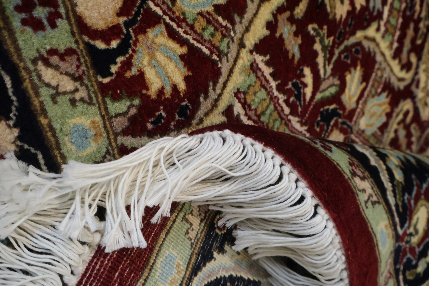 Vegetable Dye Aubusson Handmade Wool Rug 4x6