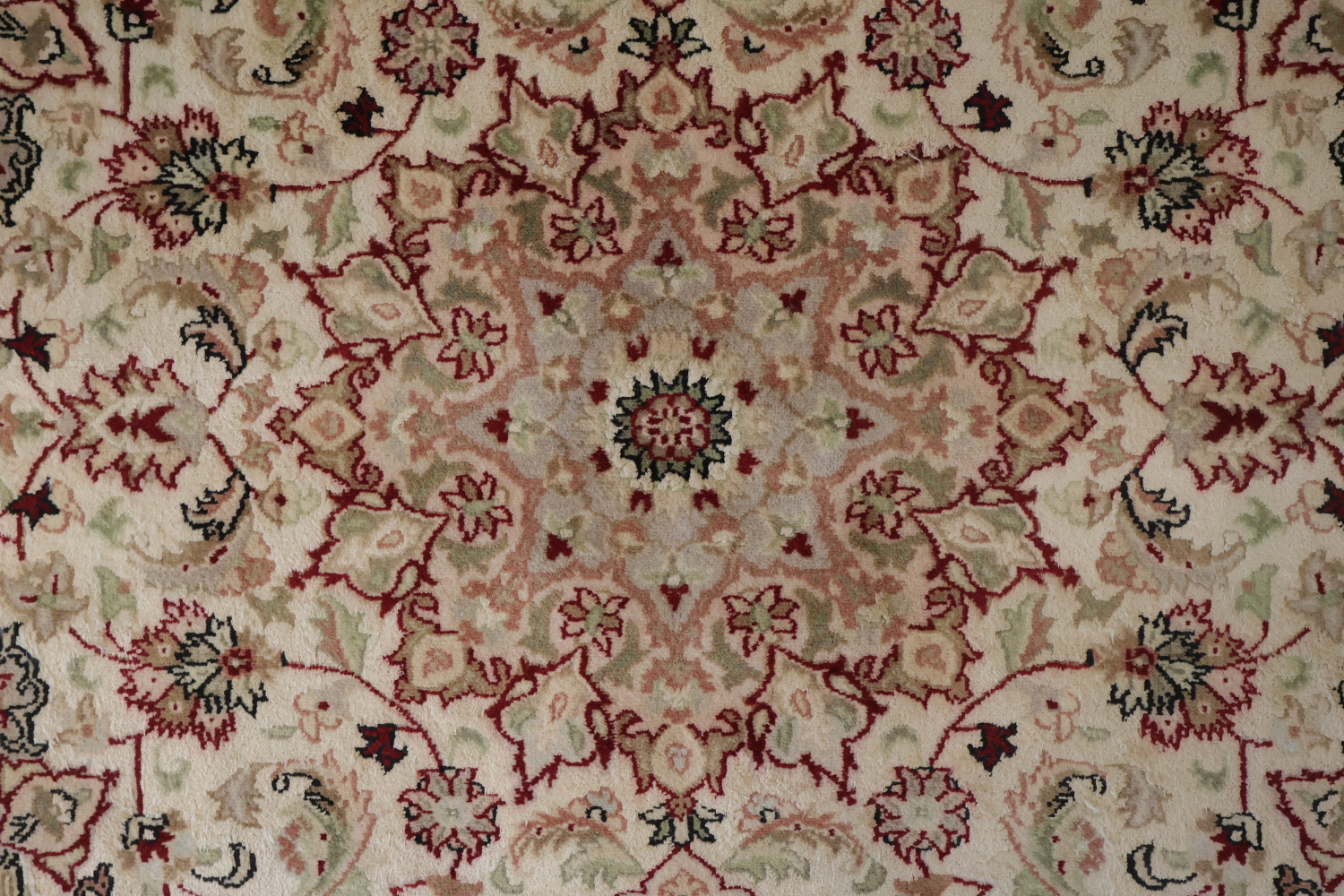 Vegetable Dye Tabriz Silk Handmade Rug 4x6