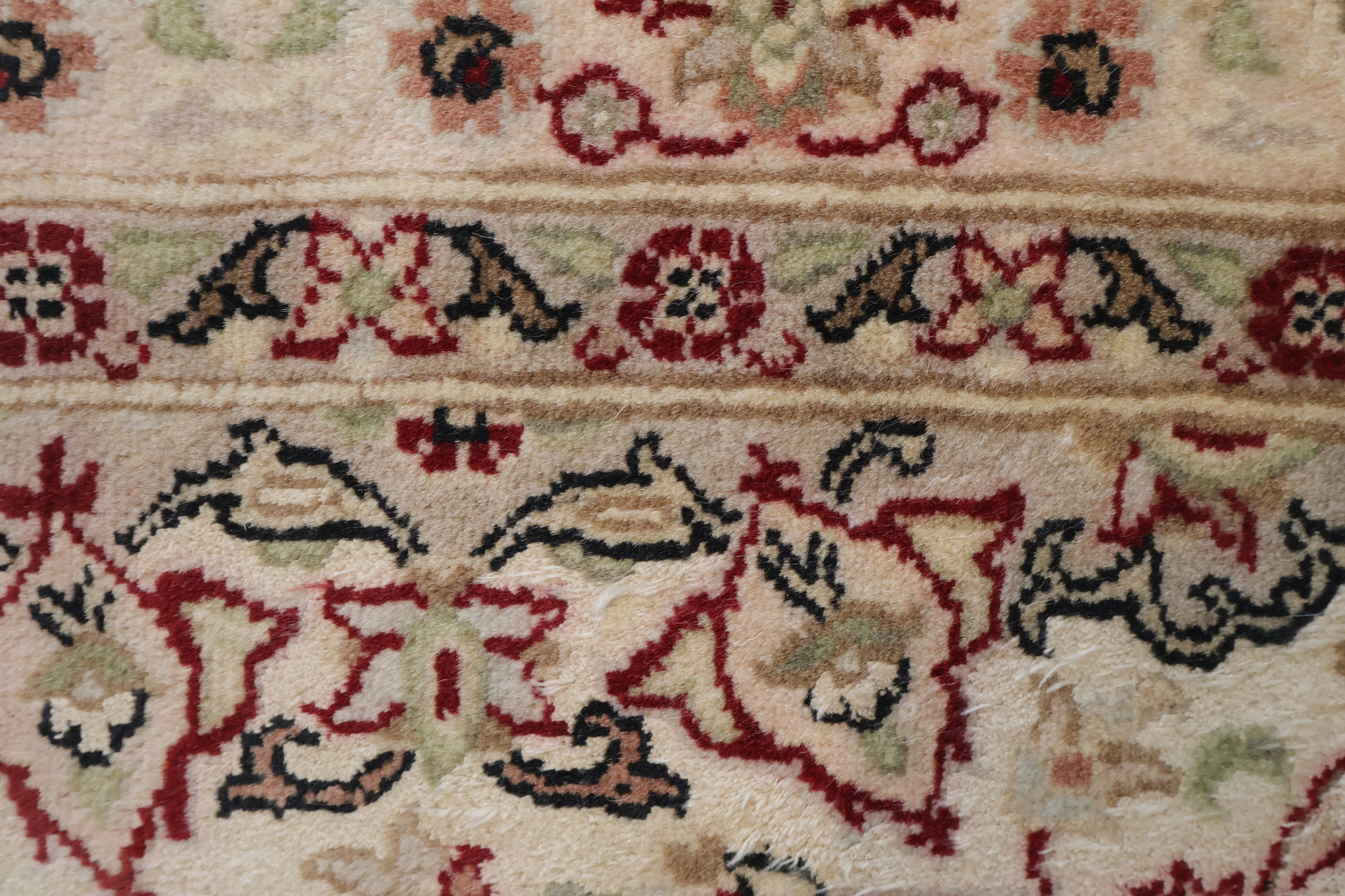 Vegetable Dye Tabriz Silk Handmade Rug 4x6