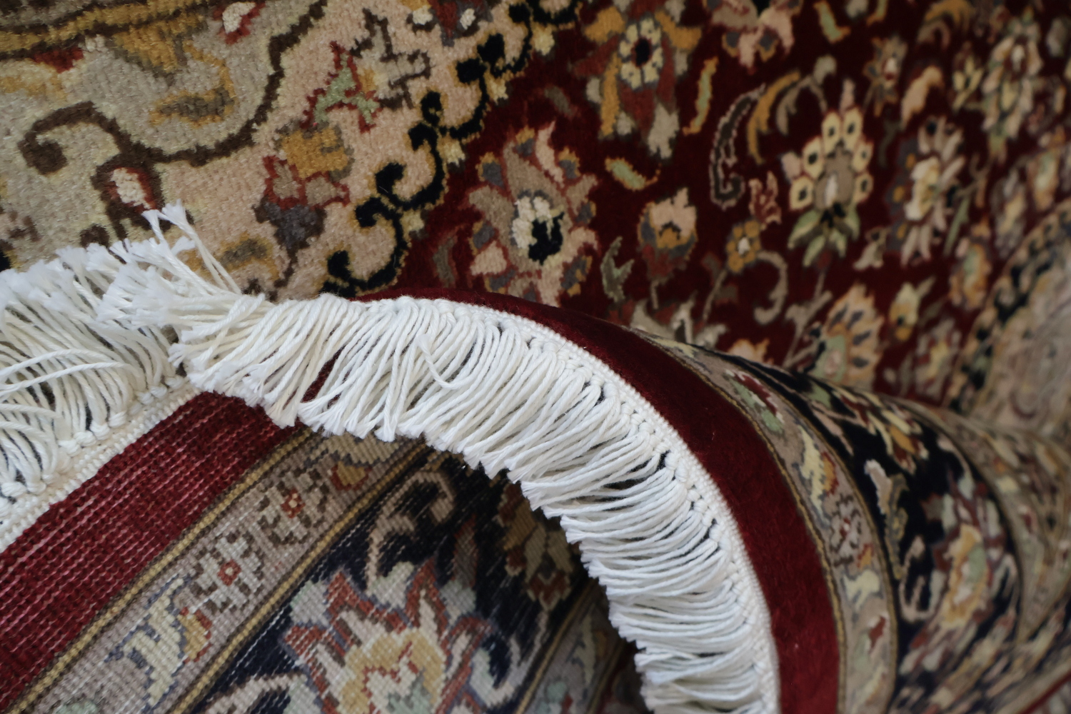 Vegetable Dye Aubusson Wool Handmade Rug 4x6