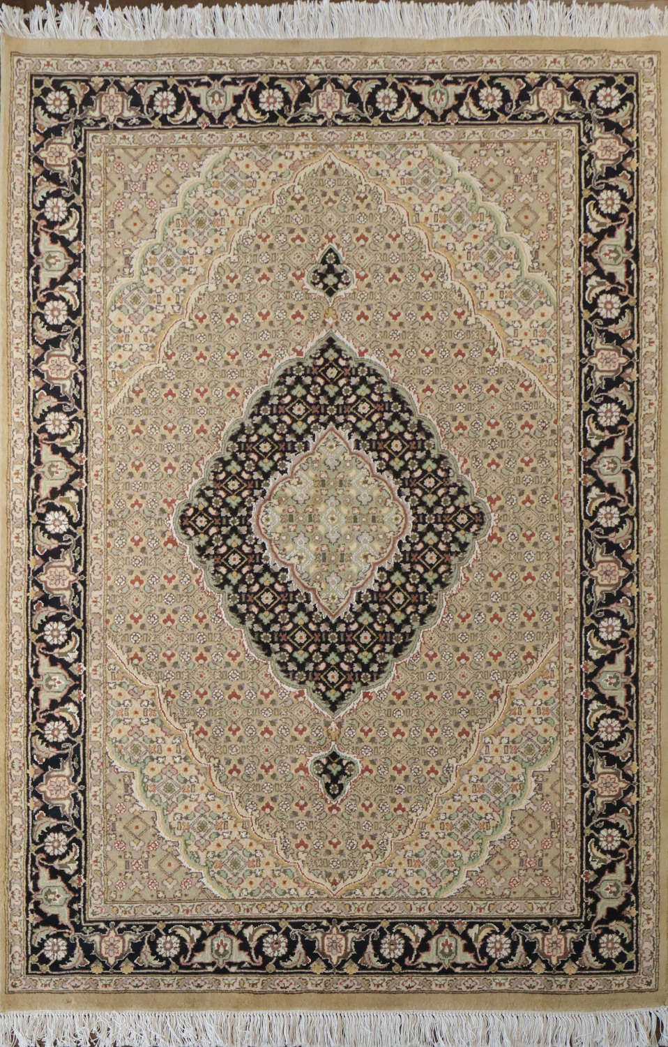 Vegetable Dye Tabriz Mahi Area Rug 4x6