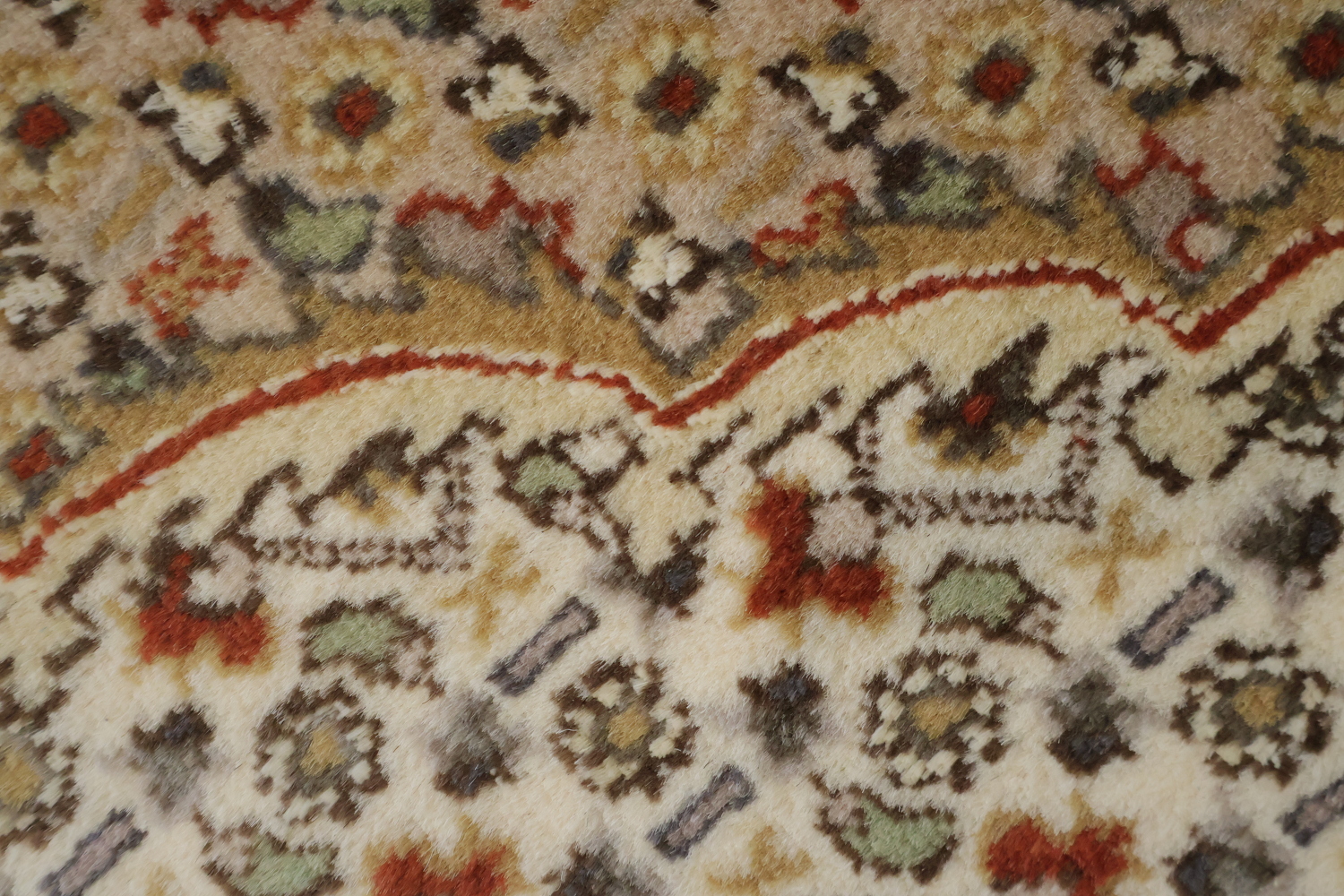 Vegetable Dye Tabriz Mahi Wool Rug 4x6