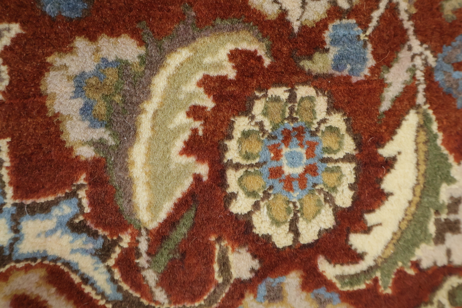 Traditional Tabriz Mahi Persian Rug with Subtle Blue and Rust Tones 9x12