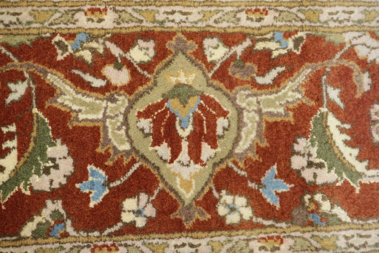 Traditional Tabriz Mahi Persian Rug with Subtle Blue and Rust Tones 9x12