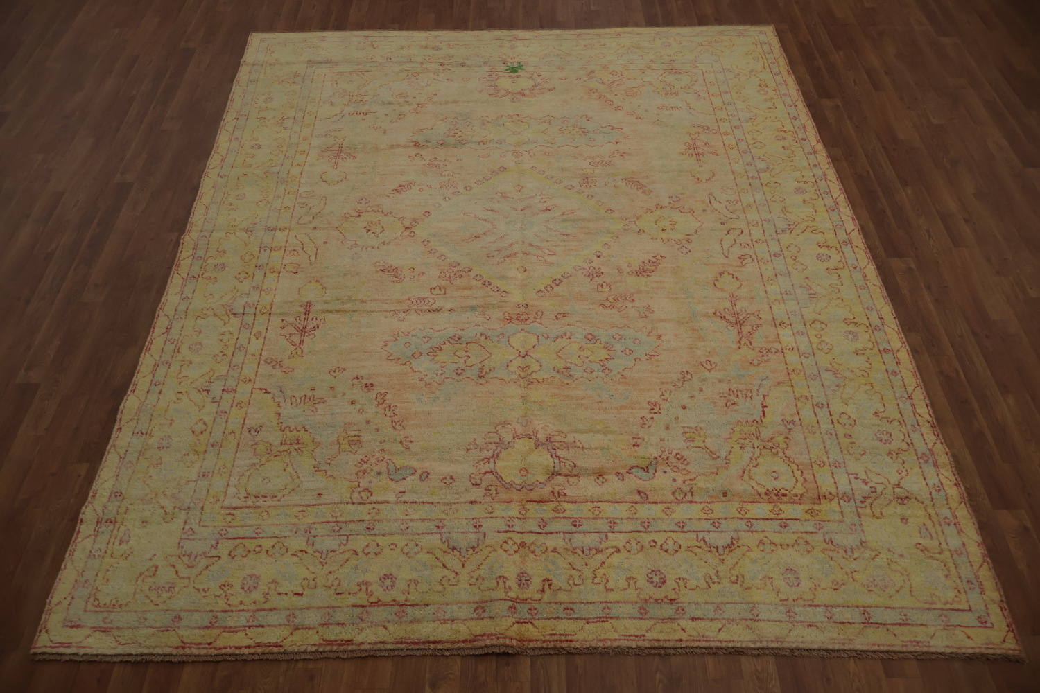 Vegetable Dye Oushak Area Rug 8x10 Rich Soft Color Palette